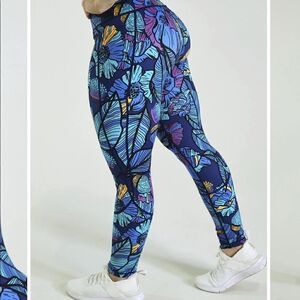 Feed me fight me rabbit hole flowers floral leggings rare limited sold out